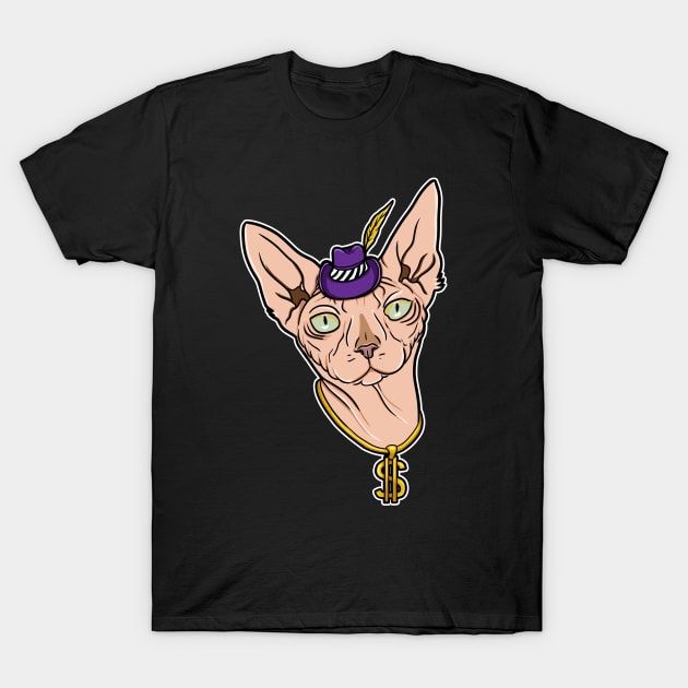 pimp cat T-Shirt by Spectralstories